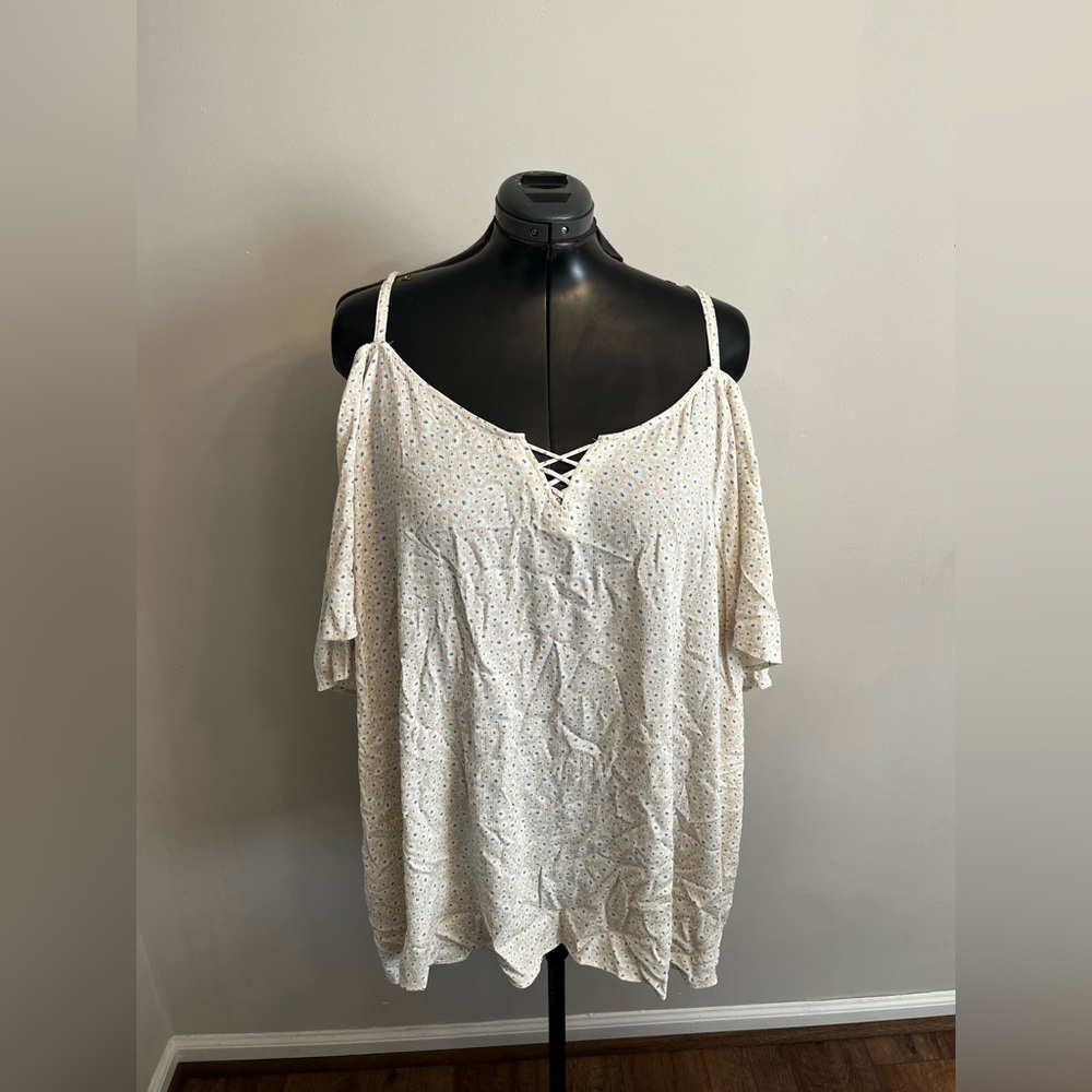 Torrid Cold Shoulder Blouse